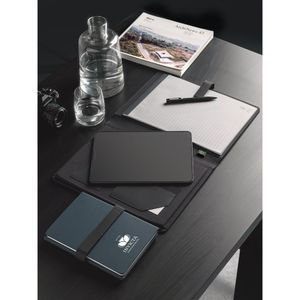 SANDERSON FOLDER. A4-mapp i PU (50 % återvunnet) med magnetisk stängning och anteckningsblock med linjerade sidor, miniatyr 4