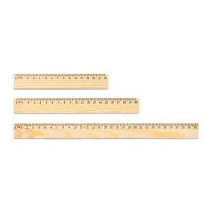 WESLEY 20. Linjal i furu med 20 cm skala, miniatyr 3