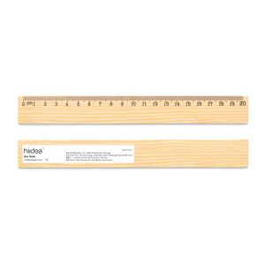 WESLEY 20. Linjal i furu med 20 cm skala, miniatyr 1