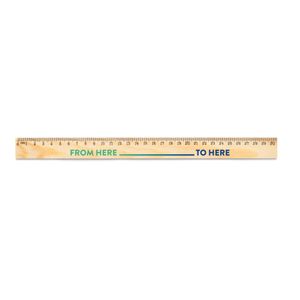WESLEY 30. Linjal i furu med 30 cm skala, miniatyr 3
