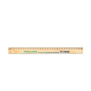 WESLEY 30. Linjal i furu med 30 cm skala, miniatyr 5