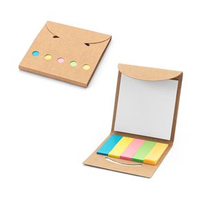 AINSLEY. 2-i-1-kontorsset, tillverkat av 100 % återvunnet papper, med 6 självhäftande anteckningsblock, miniatyr 1