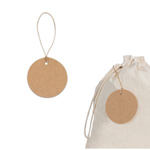 LABEL ROUND. Rund etikett tillverkad av 100 % återvunnet papper (700 g/m²), miniatyr 1
