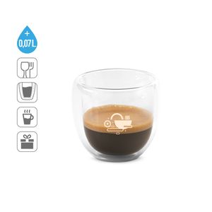 EXPRESSO. Borosilikatglas muggar, 2 glas, miniatyr 3