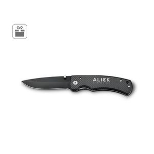 ALICK. Kolfiberbelagd fickkniv i aluminium, miniatyr 4