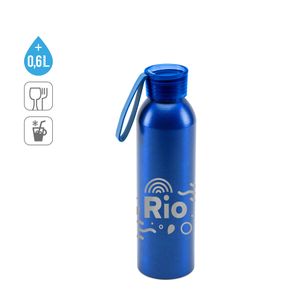 RIO. Atervunnen aluminiumsflaska (100 % rAL) med PP-lock 660 mL, miniatyr 4