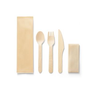 SUYA. Trä bestick set, miniatyr 2
