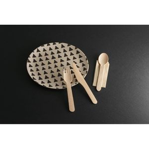 SUYA. Trä bestick set, miniatyr 4