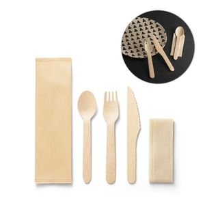 SUYA. Trä bestick set, miniatyr 1