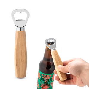 HOLZ. Flaska öppnare av metall och trä, miniatyr 1