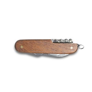 BELPIANO. Multifunktionell fickkniv i rostfritt stål och trä, miniatyr 4