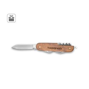 BELPIANO. Multifunktionell fickkniv i rostfritt stål och trä, miniatyr 3