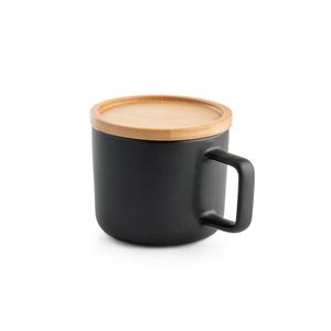 FANGIO. 220 mL keramisk mugg med lock och bambubotten, miniatyr 7