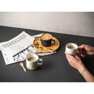 FANGIO. 220 mL keramisk mugg med lock och bambubotten, miniatyr 5