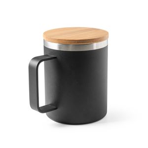 LAUDA. Mugg i 90 % återvunnet rostfritt stål med bambulock 420 mL, miniatyr 7