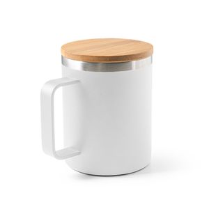 LAUDA. Mugg i 90 % återvunnet rostfritt stål med bambulock 420 mL, miniatyr 6