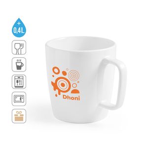 DHONI WHITE. Keramik mugg 450 ml, miniatyr 4