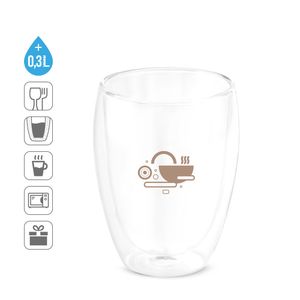 MACHIATO CUP. Borosilikatglaskopp 350 ml, miniatyr 4