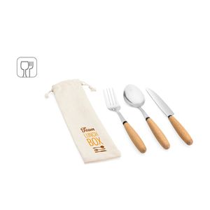 BOULUD. 3-delat set i akaciaträ, miniatyr 4