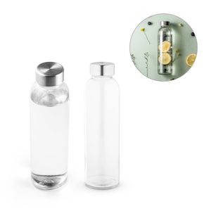 SOLER. Glasflaska och lock i rostfritt stål 500 ml, miniatyr 1