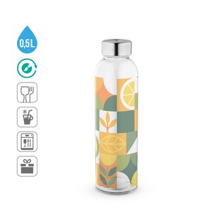 SOLER. Glasflaska och lock i rostfritt stål 500 ml, miniatyr 5