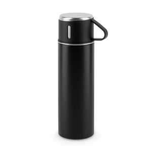 COMANECI. Dubbelväggig termos i rostfritt stål (90 % återvunnen) med matt yta 490 ml, miniatyr 3