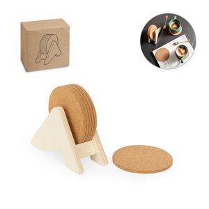PLYCORK. Stativ i plywood med 6 korkunderlägg, miniatyr 1