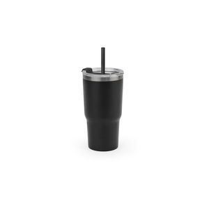 JOYNER M. Kompakt termosmugg i rostfritt stål (91 % återvunnen) med vakuumisolerad dubbelvägg och matt yta, 600 ml, miniatyr 8