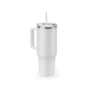 JOYNER XL. Stor termosmugg i rostfritt stål (91 % återvunnen) med vakuumisolerad dubbelvägg och matt yta, 1300 ml, miniatyr 7