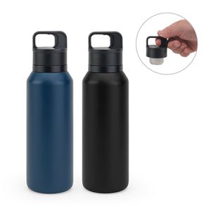 NICKLAUS. Rostfri stålflaska (91 % återvunnen) med vakuumisolerad dubbelvägg 590 ml, miniatyr 1