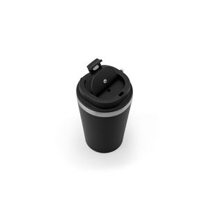 SPITZ. Resemugg i rostfritt stål (90 % återvunnet) och yttervägg i PP, med matt yta 440 ml, miniatyr 2