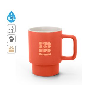 KUERTEN. Keramisk mugg med matt yta, 330 ml, miniatyr 5