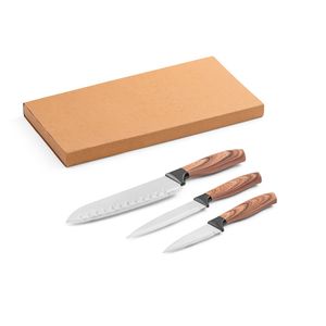 BAHARAT. Set med 3 köksknivar med rostfria blad och ergonomiska handtag, miniatyr 6