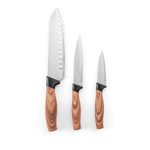 BAHARAT. Set med 3 köksknivar med rostfria blad och ergonomiska handtag, miniatyr 2