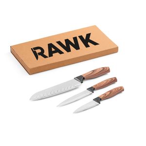 BAHARAT. Set med 3 köksknivar med rostfria blad och ergonomiska handtag, miniatyr 3