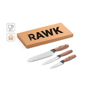 BAHARAT. Set med 3 köksknivar med rostfria blad och ergonomiska handtag, miniatyr 5