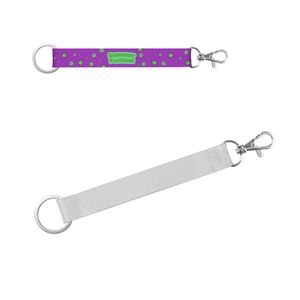 WALSALL. SET Lanyard SUBLIMATION Kort II DUO (20 mm) i återvunnen polyester (100 % rPET) med Ø 32 mm ring och 20 mm karbinhake, miniatyr 1