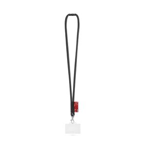 WATFORD. SET Lanyard TUBE Long (Ø 7 mm) med 9 mm karbinhake, Ø 7 mm säkerhetsspänne och 91 x 68 mm styv namnskylts-/korthållare
