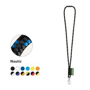 MANSFIELD. SET Lanyard NAUTIC Lång (Ø 7 mm) med 9 mm grindkarbinhake och Ø 7 mm säkerhetsspänne, miniatyr 1