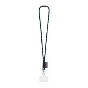 BRIDPORT. SET Lanyard NAUTIC Lång (Ø 7 mm) med 9 mm avtryckarkarbinhake, Ø 7 mm säkerhetsspänne och 91 x 68 mm styv namnskylts-/korthållare, miniatyr 2