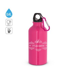LANDSCAPE S. Sportflaska i aluminium med karbinhake 400 mL, miniatyr 5