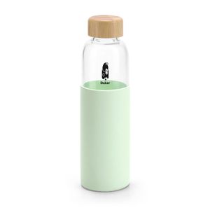 DAKAR. Bambu och borosilikatglasflaska 600 ml, miniatyr 3