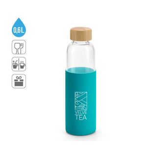 DAKAR. Bambu och borosilikatglasflaska 600 ml, miniatyr 5