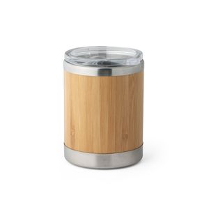 LYCKA. Bambu och rostfri mugg 350 ml, miniatyr 6
