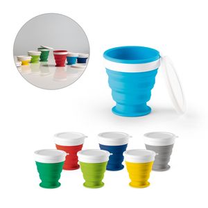 ASTRADA. Silikon och PP hopfällbar mugg 250 mL, miniatyr 1