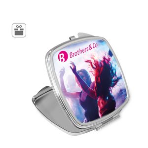 SHIMMER. Dubbel fickspegel i metall, miniatyr 3