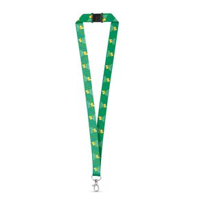 DOVER. SET Lanyard SUBLIMATION Long II (20 mm) i återvunnen polyester (100 % rPET) med 20 mm karbinhake och säkerhetsspänne, miniatyr 1
