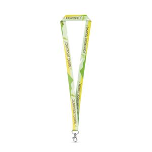 WINDSOR. SET Lanyard SUBLIMATION Long II (20 mm) i återvunnen polyester (100 % rPET) med 20 mm karbinhake, miniatyr 4