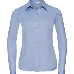 Ladies´ Long Sleeve Herringbone Shirt, miniatyr 2