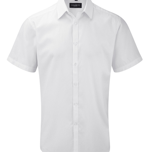 Men´s Short Sleeve Herringbone Shirt, miniatyr 1